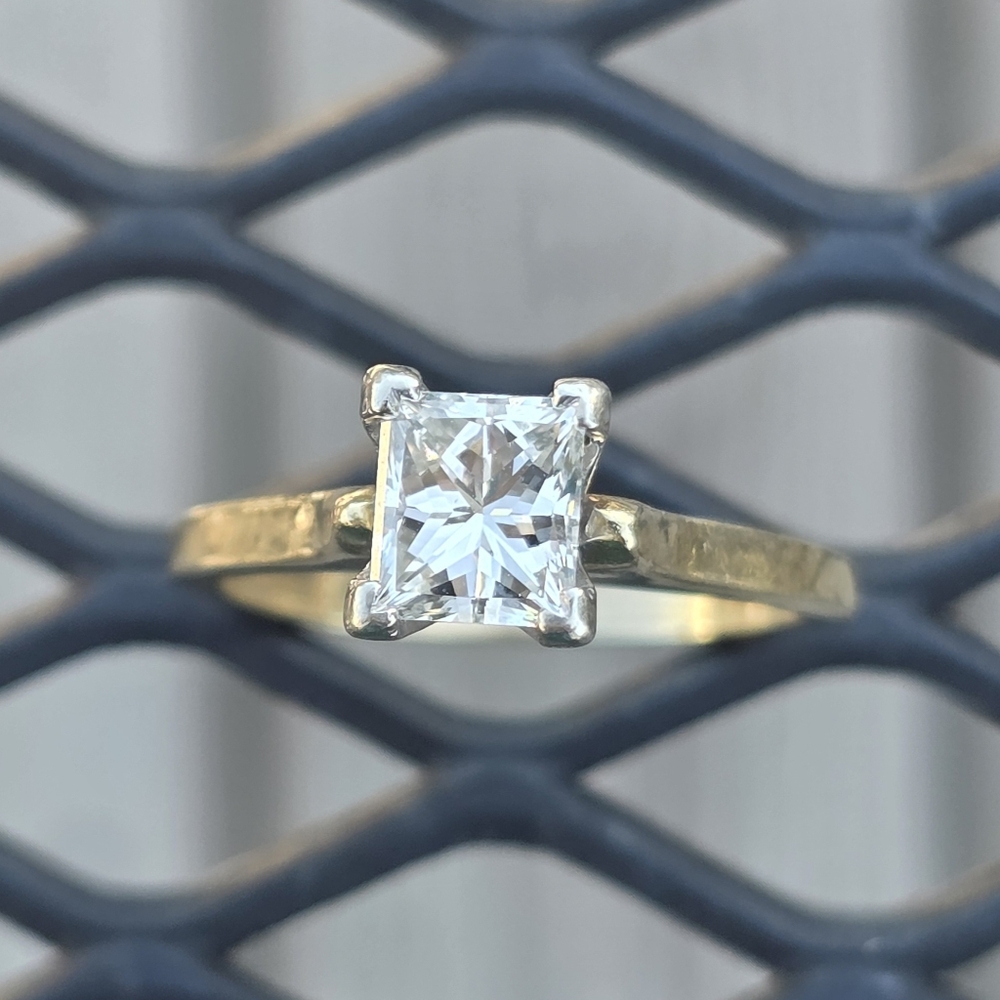 14KT Gold Custom Made Women's Engagement Ring Size 7